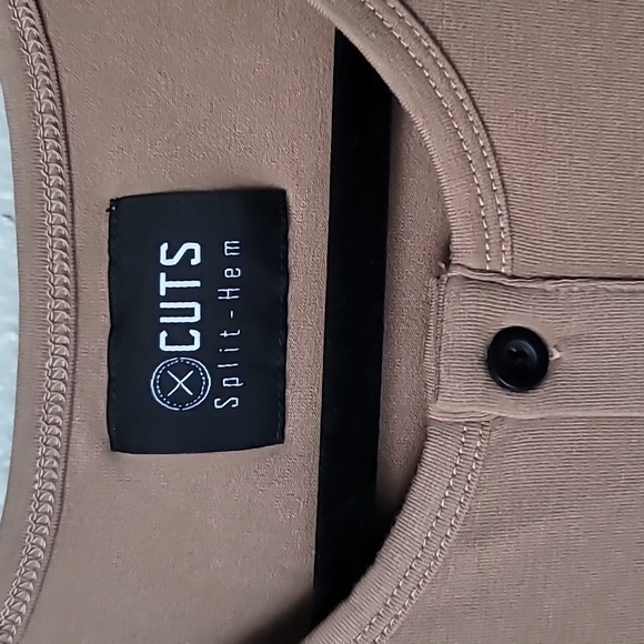 NWT* Cuts Clothing Henley Split-Hem, Size XXLarge, Color Saddle - Picture 10 of 13